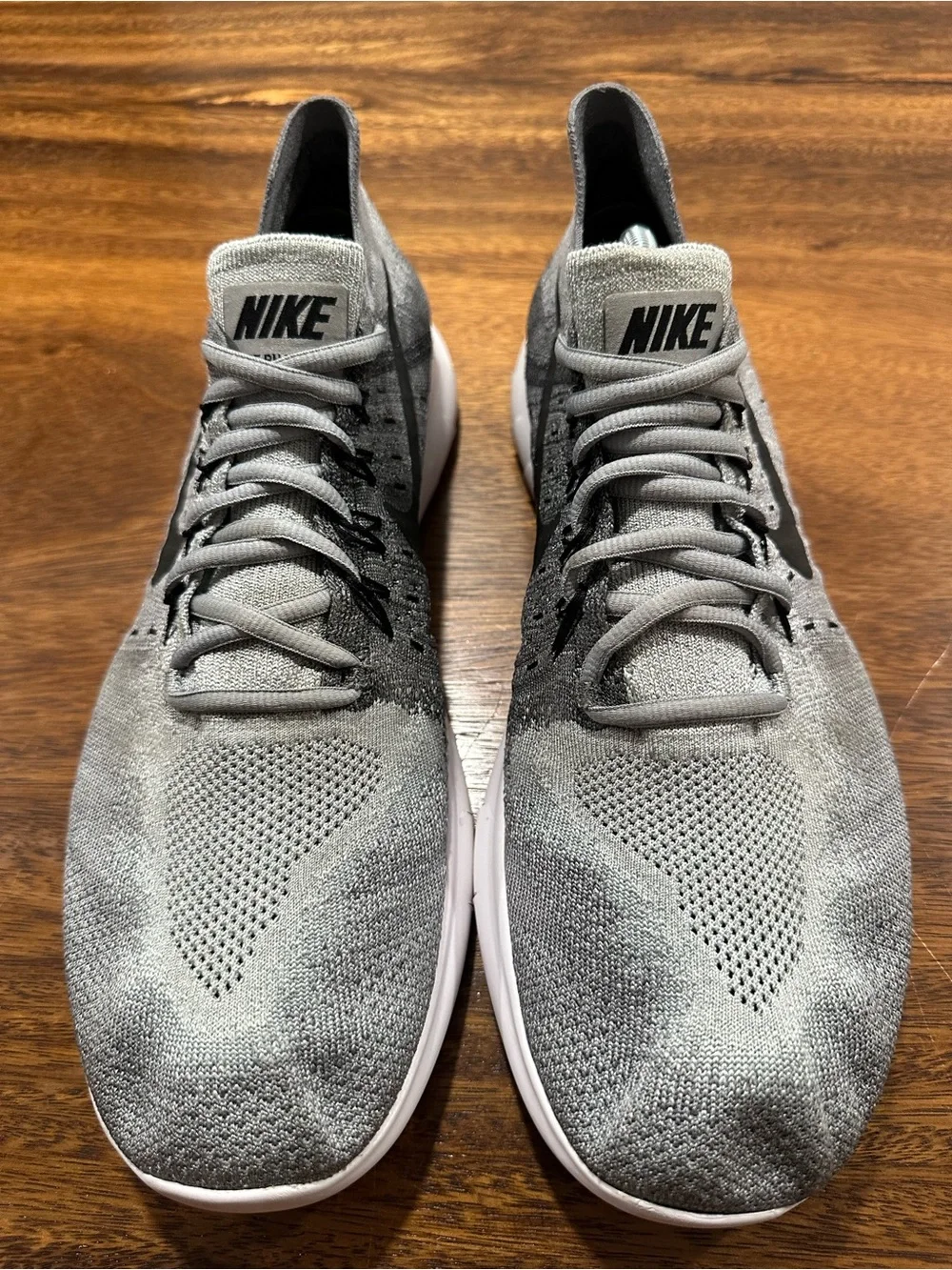 Nike Free RN Flyknit 2017 Wolf Grey Black Shoes 880843-002 Men’s Sz 11.5 Running